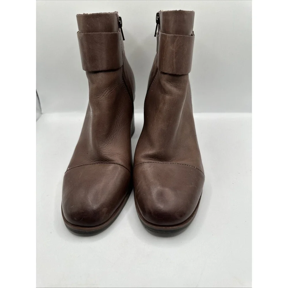 Korks Women's Boots Hanska Leather Booties Shoes Footwear Dark Brown Size 8.5